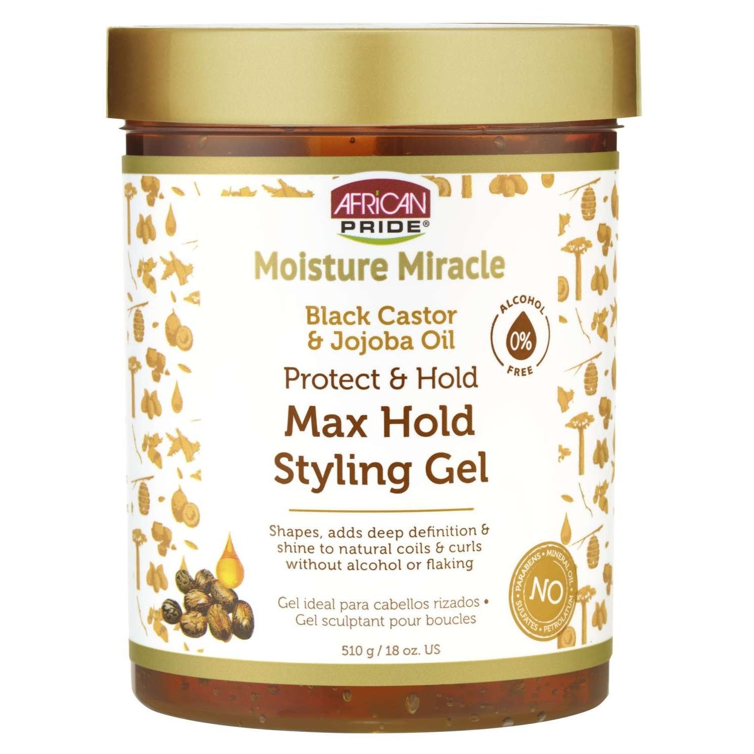 African Pride Moisture Miracle Black Castor Oil And Tea Tree Oil Max Hold Styling Gel African Pride Moisture Miracle Black Castor Oil And Tea Tree Oil Max Hold Styling Gel
