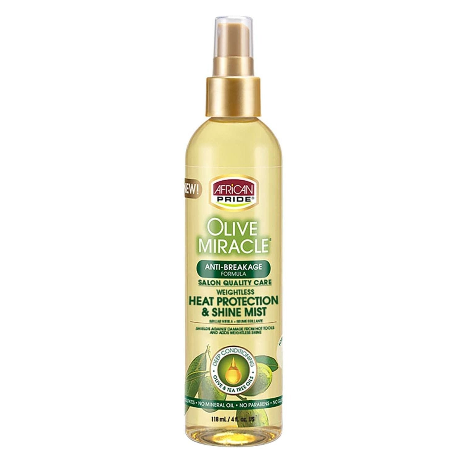 African Pride Olive Miracle Weightless Heat Protection Shine Mist African Pride Olive Miracle Weightless Heat Protection Shine Mist