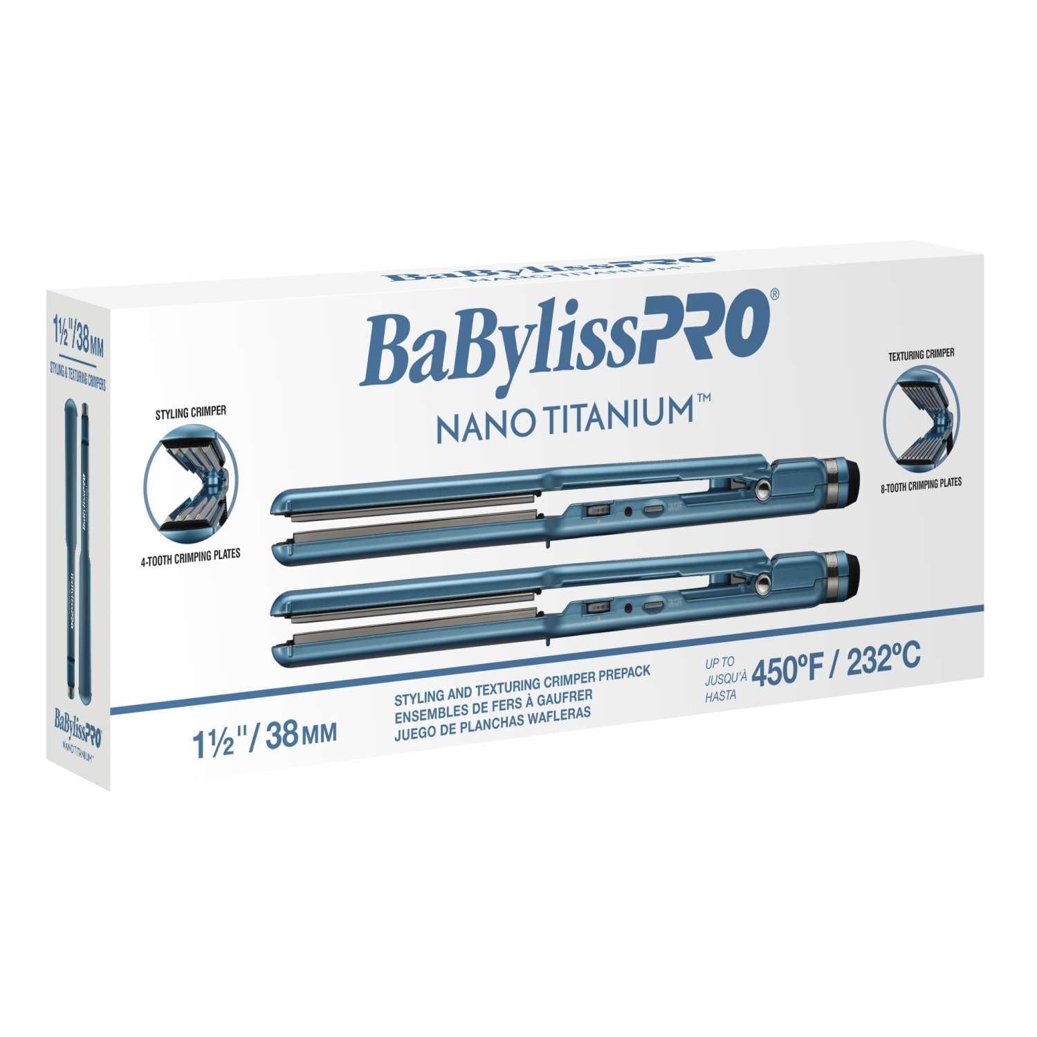 BabylissPro Nano Titanium Large & Small Crimper Combo Bundle BabylissPro Nano Titanium Large & Small Crimper Combo Bundle
