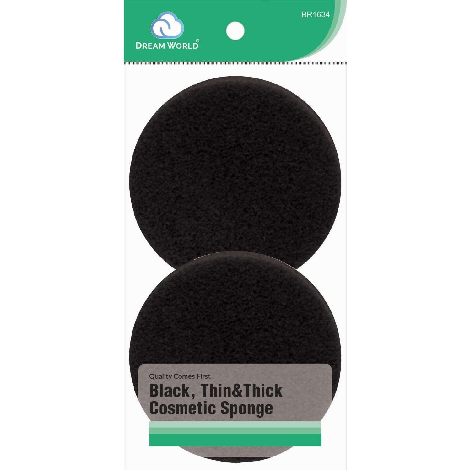 Brittny Cosmetic Sponge Rubber Black 2-Piece Pack Brittny Cosmetic Sponge Rubber Black 2-Piece Pack