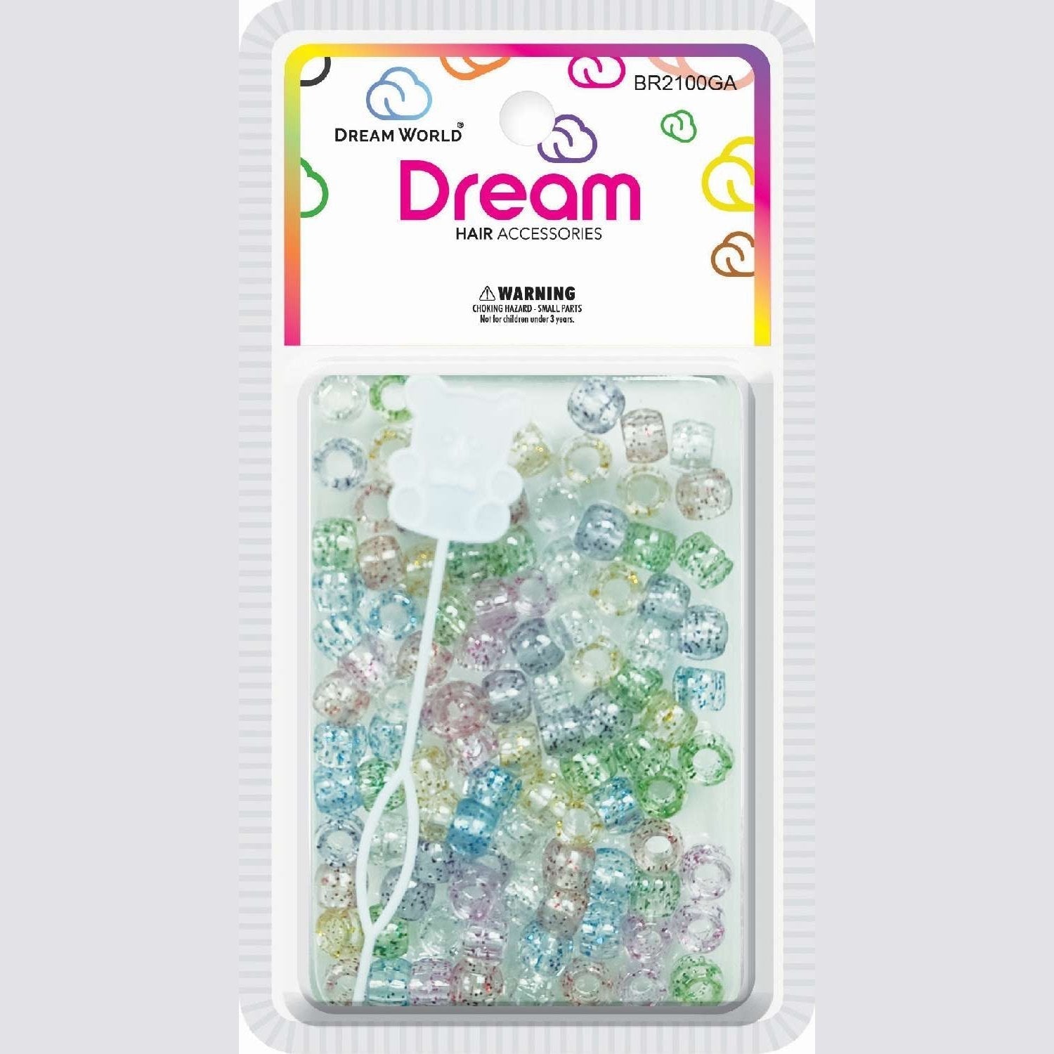 Chloe Bead 2100 Rnd Glitter Clear Assort Chloe Bead 2100 Rnd Glitter Clear Assort