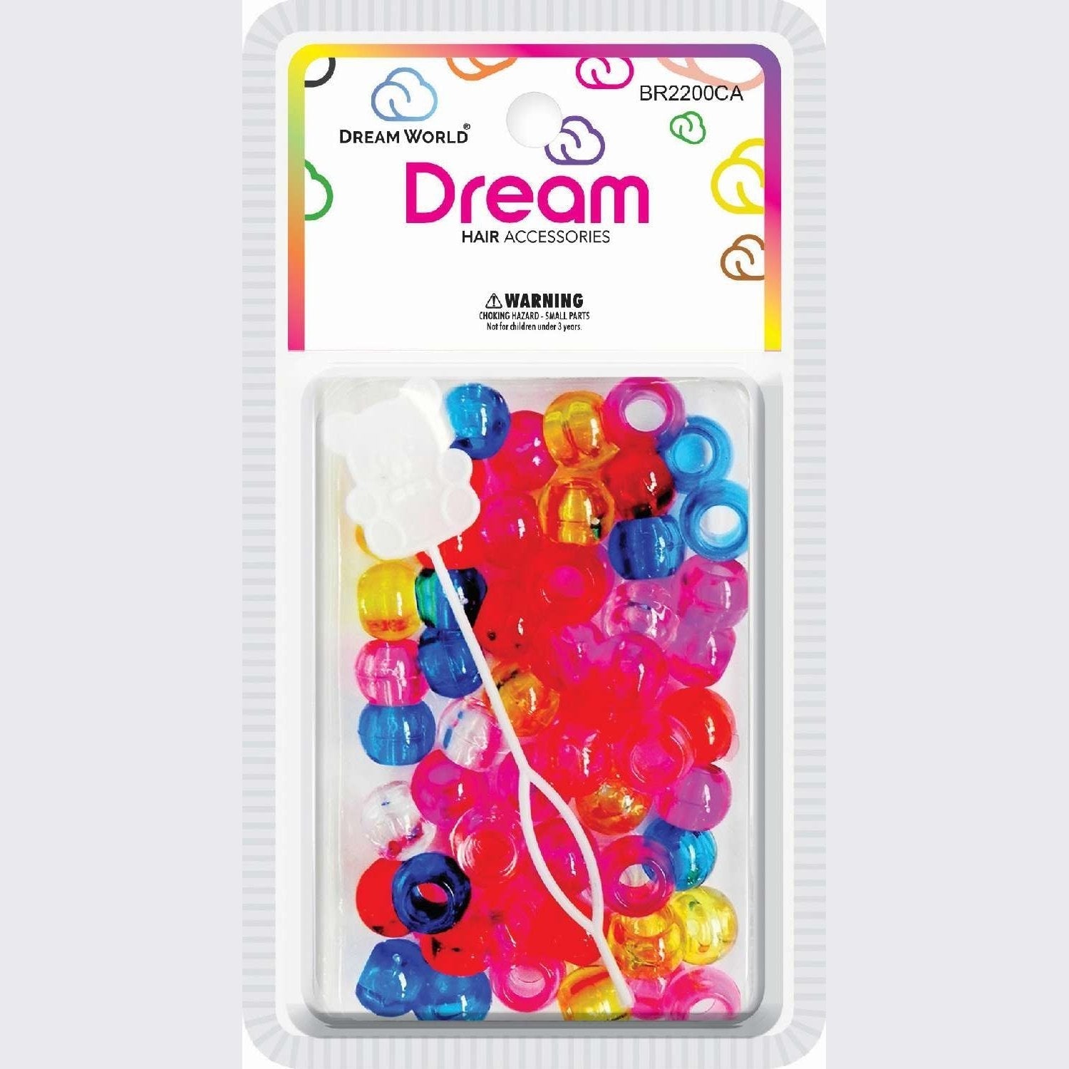 Chloe Bead Round Big 60 Clear Assort Chloe Bead Round Big 60 Clear Assort