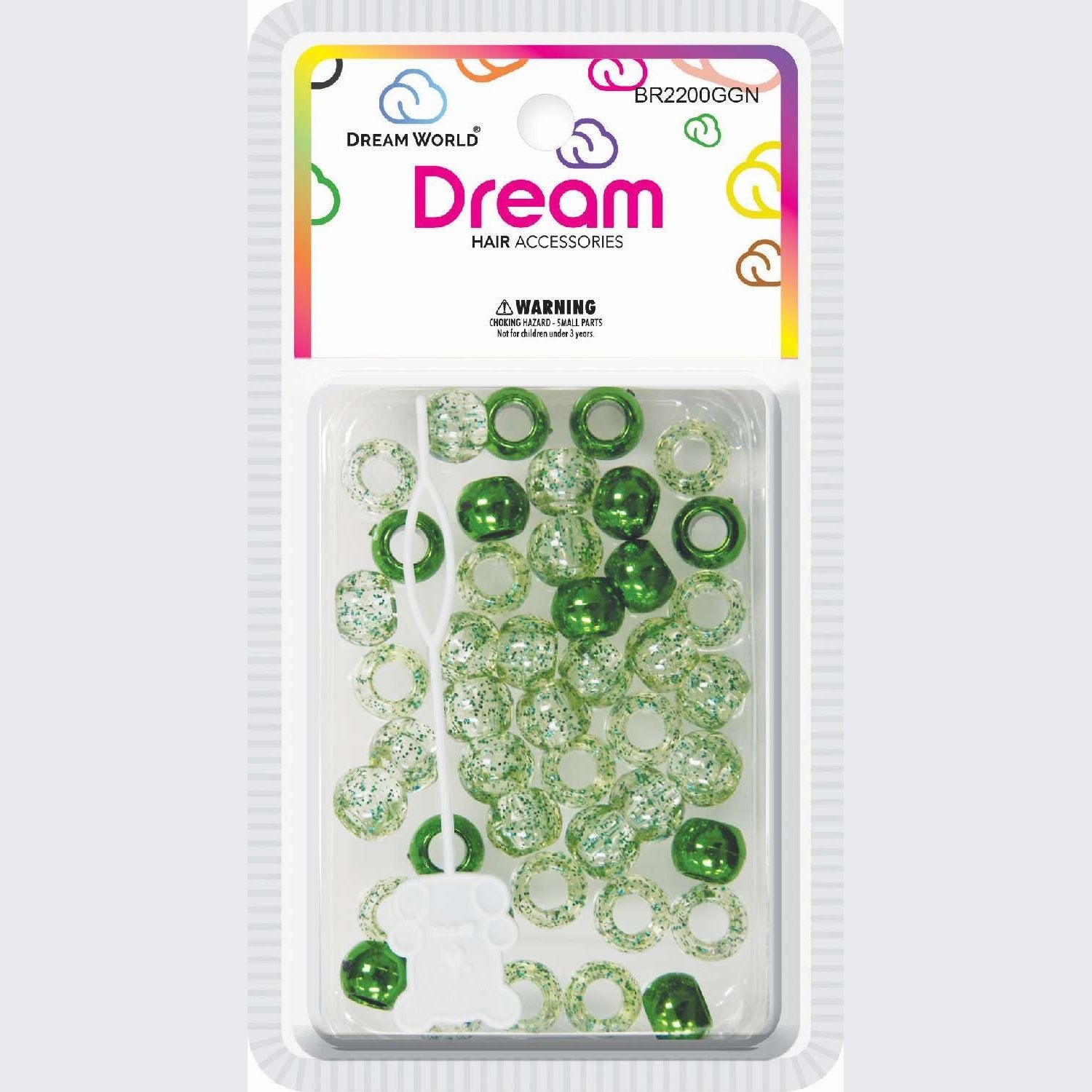Chloe Bead 2200 Round Glitter Green Chloe Bead 2200 Round Glitter Green