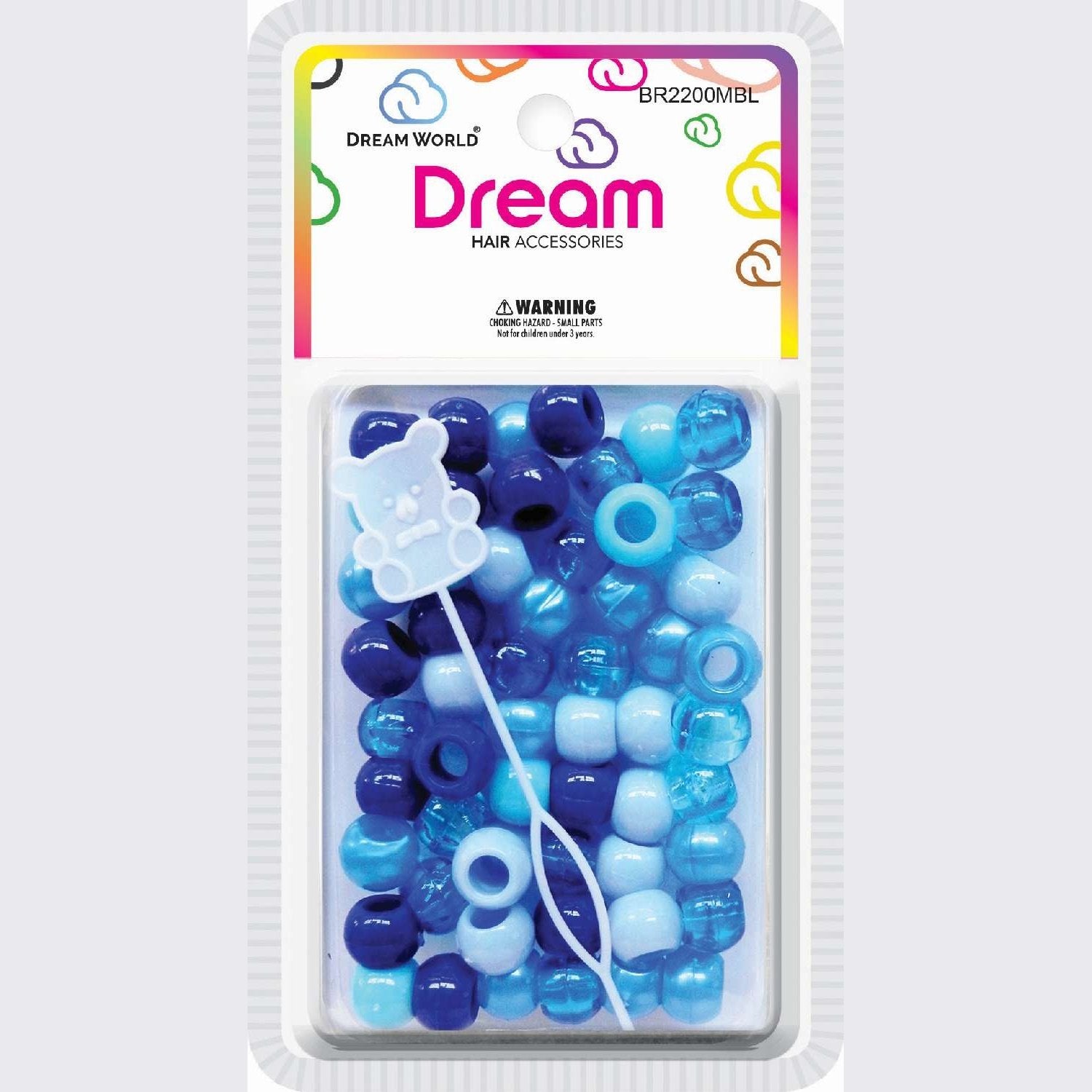 Chloe Bead Round Big 60 Mix Blue Chloe Bead Round Big 60 Mix Blue
