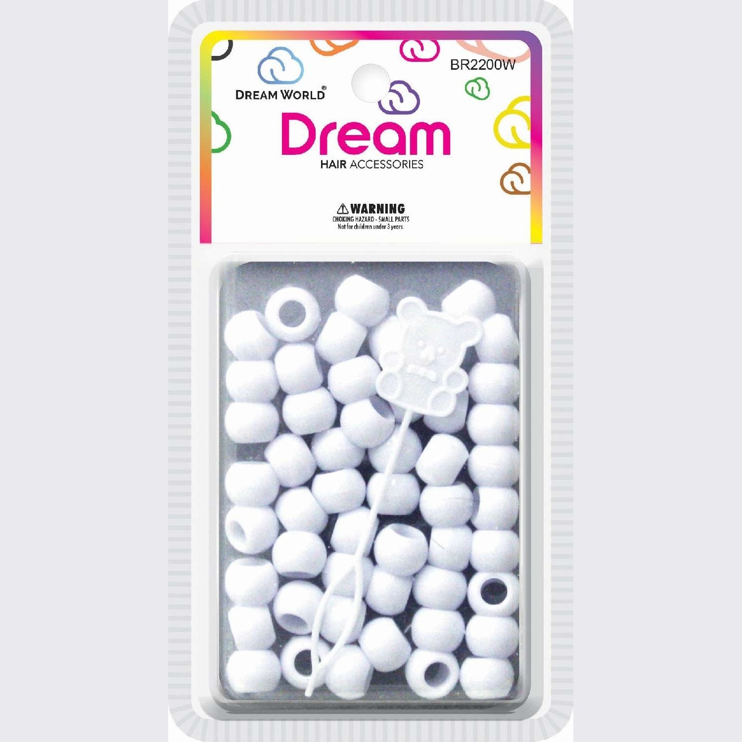 Chloe Bead Round Big 60 White Chloe Bead Round Big 60 White