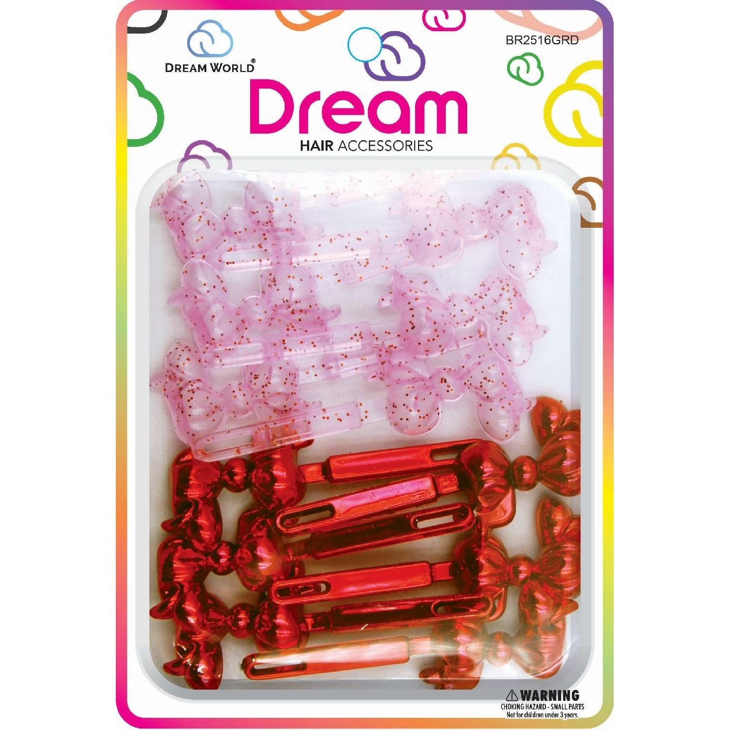 Chloe Barrette 16 Chubby Ribbon Glitter Red Chloe Barrette 16 Chubby Ribbon Glitter Red