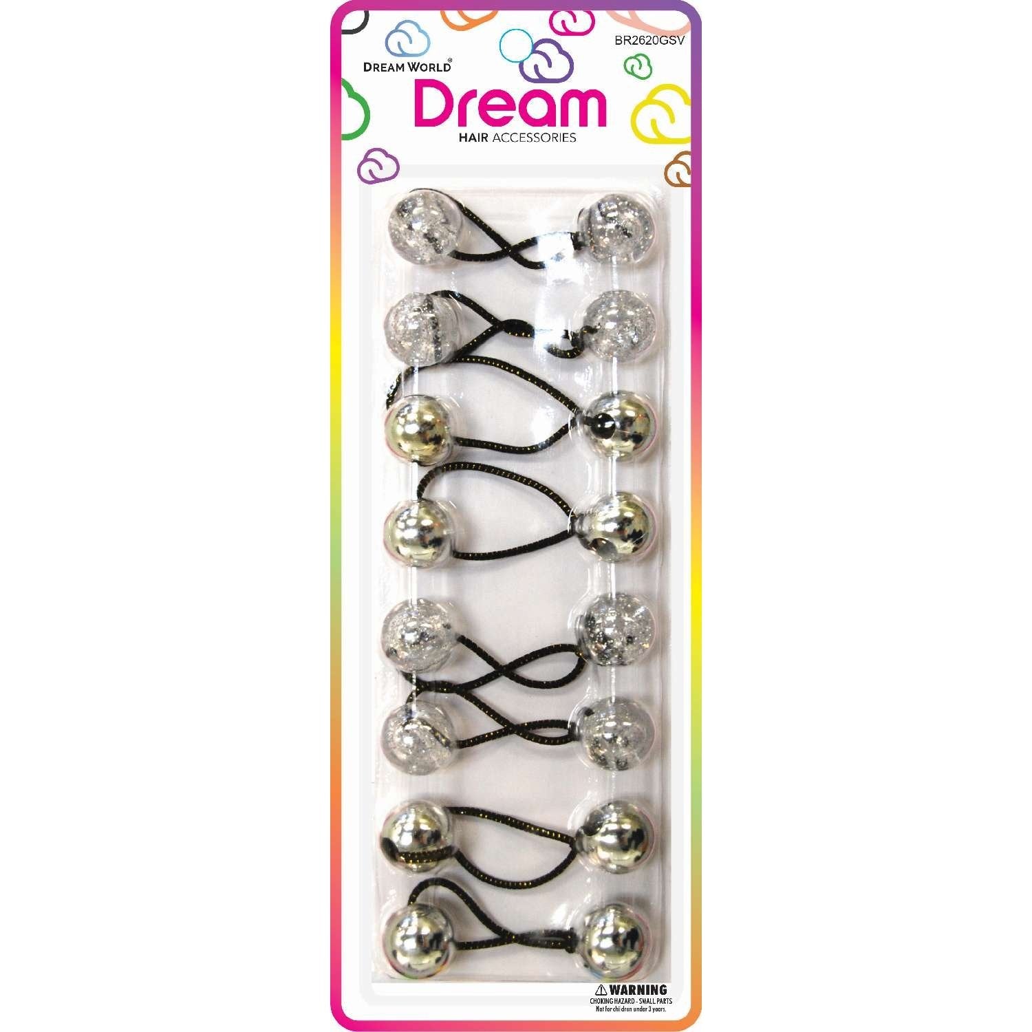 Chloe Bead 2200 Round Glitter Silver Assort Chloe Bead 2200 Round Glitter Silver Assort