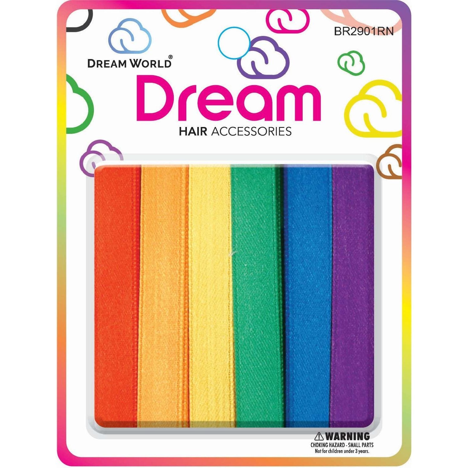 Chloe Hair Ribbon Rainbow 6Pc Chloe Hair Ribbon Rainbow 6Pc