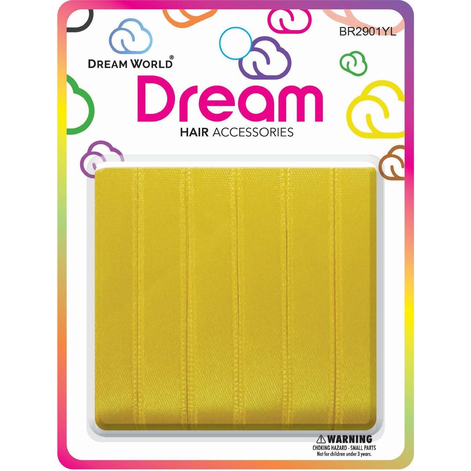 Chloe Hair Ribbon Yellow 6Pc Chloe Hair Ribbon Yellow 6Pc