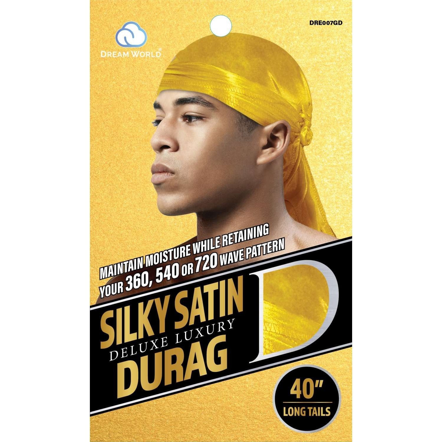 Dream Men Durag Smooth Thick Gold Dream Men Durag Smooth Thick Gold