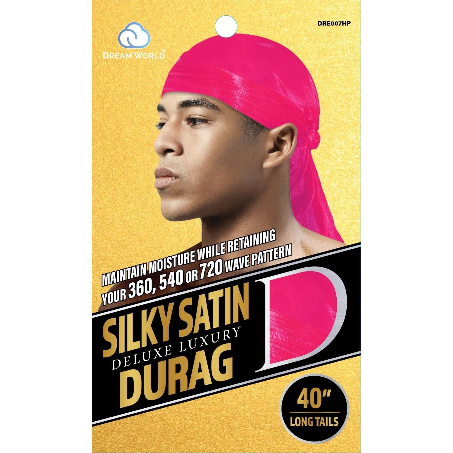 Dream Men Durag Smooththick Hot Pink Dream Men Durag Smooththick Hot Pink