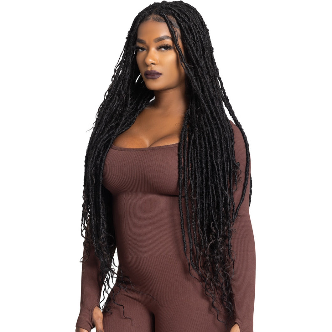 Urban Beauty Queen B Braid Synthetic Butterfly Goddess Locs 3X Value Pack 28 Inch Color 1B Urban Beauty Queen B Braid Synthetic Butterfly Goddess Locs 3X Value Pack 28 Inch Color 1B