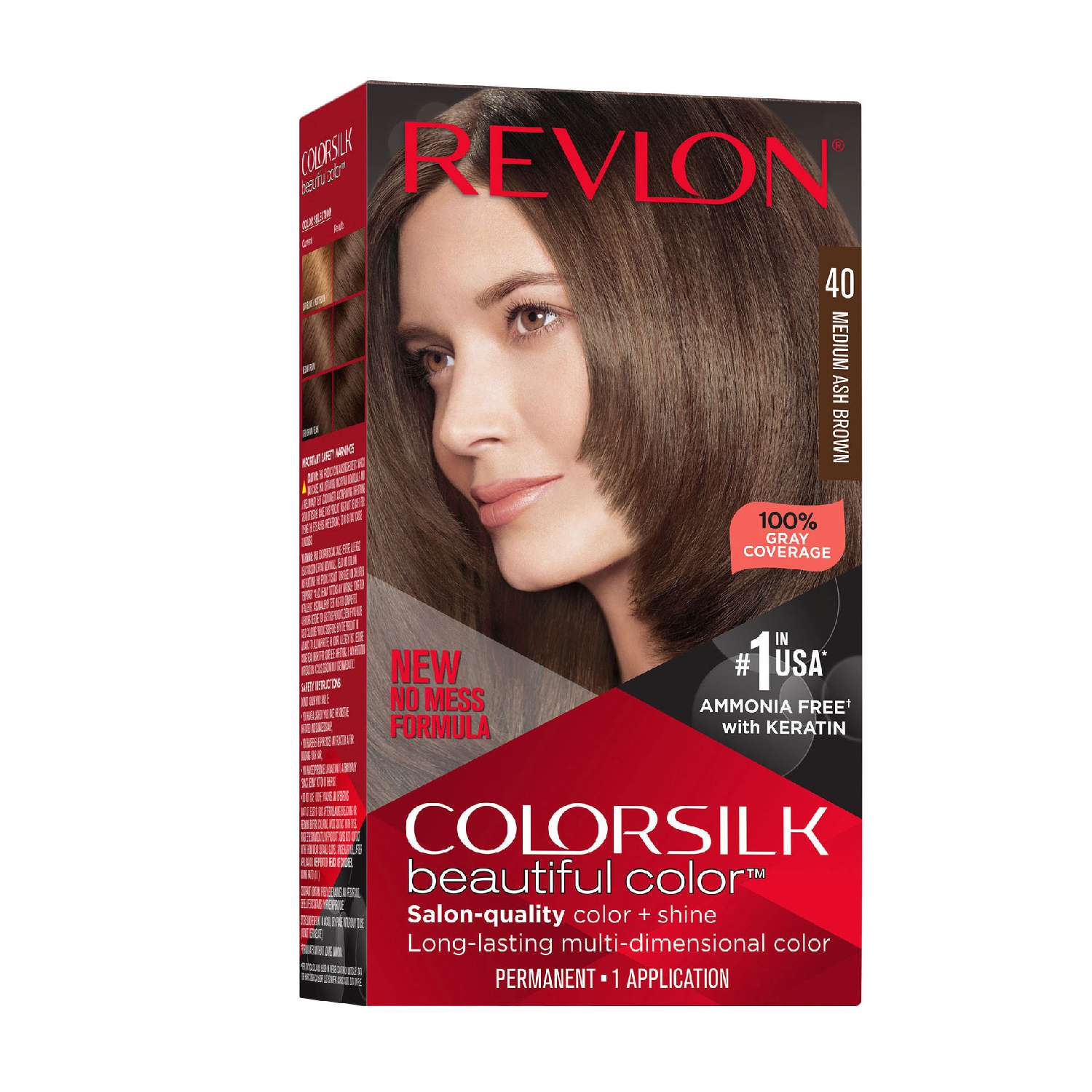 Revlon Colorsilk Hair Color 040 Medium Ash Brown Revlon Colorsilk Hair Color 040 Medium Ash Brown