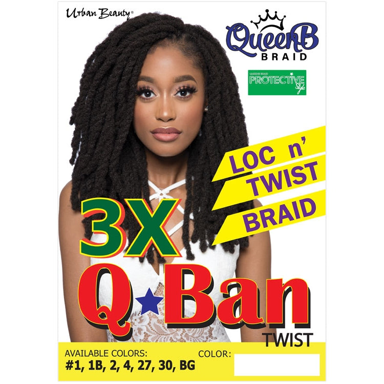 Synthetic Queen B 3X Q-Ban Twist Color #4