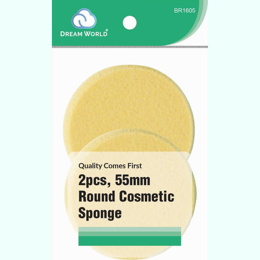 Brittny Cosmetic Sponge Round 2-Piece