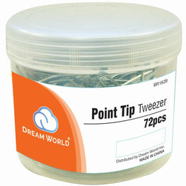 Brittny Tweezer Point Tip 72-Piece Jar