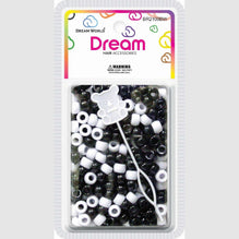 Chloe Bead Round 200 Blackwhite