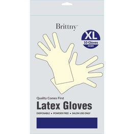 Brittny Latex Gloves 10 Pieces Pack Xlarge